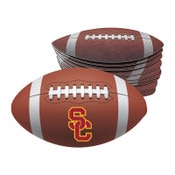 USC Trojans SC Interlock Football Coaster Board 10 Pack Coasters